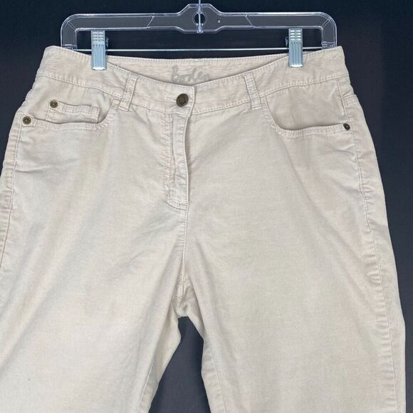 Boden Womens Pants Tan Size 8 Ankle Mid Rise  Stretch Cotton Blend Soft Comfort - Picture 9 of 15